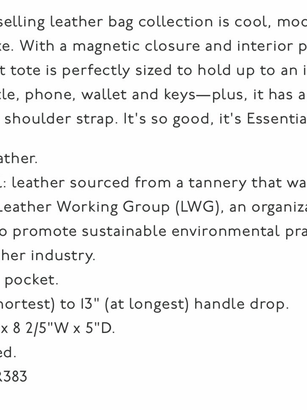 Madewell Essential Bucket Tote - Picture 5 of 6
